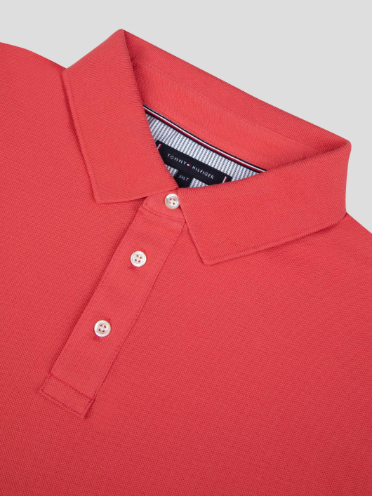 Polo Piqué Uni Grande Taille Orange