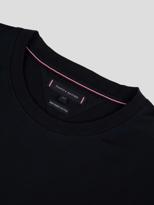 Tee-Shirt avec Bandes Sur Le Coté Grande Taille Marine