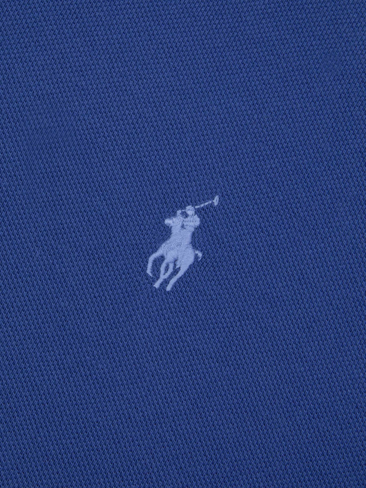 Polo Piqué Uni Grande Taille Bleu Marine