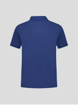 Polo Piqué Uni Grande Taille Bleu Marine