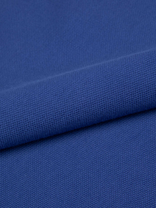 Polo Piqué Uni Grande Taille Bleu Marine