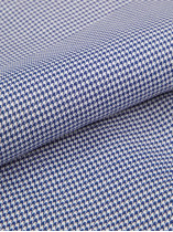 Pyjacourt Motifs Pieds de Poule Grande Taille Bleu et Blanc