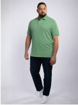 Polo Piqué Uni Grande Taille Vert