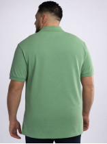 Polo Piqué Uni Grande Taille Vert