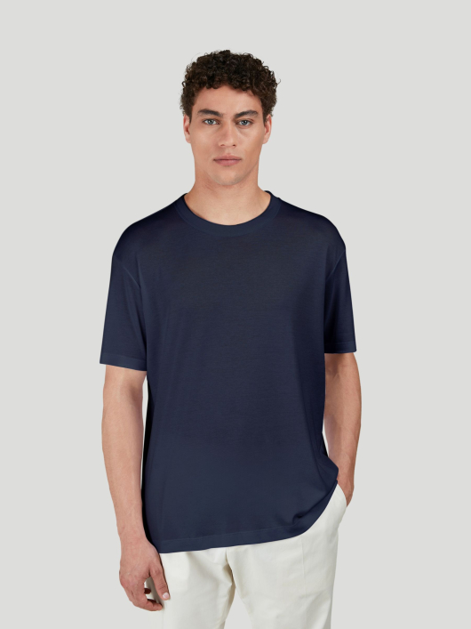 Tee-Shirt Jersey Grande Taille Marine