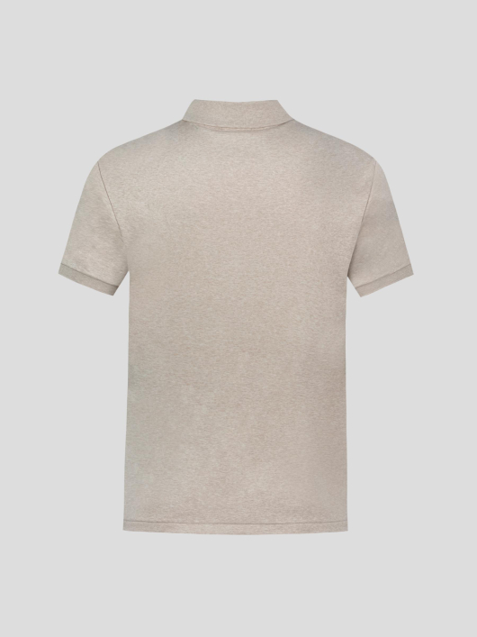 Polo Interlock Grande Taille Beige