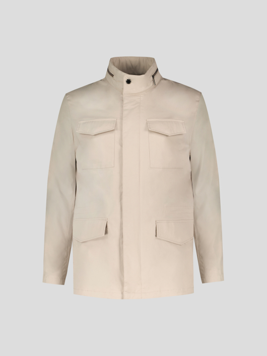 Parka Multipoches Grande Taille Beige