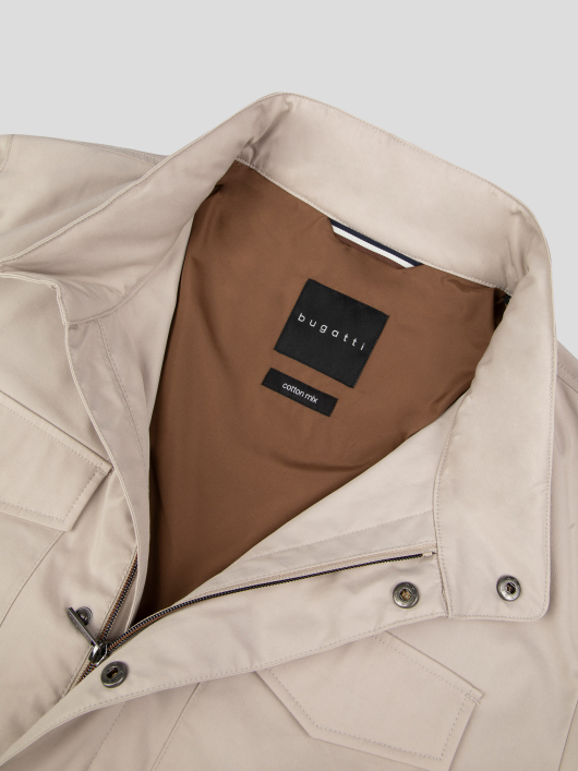 Parka Multipoches Grande Taille Beige