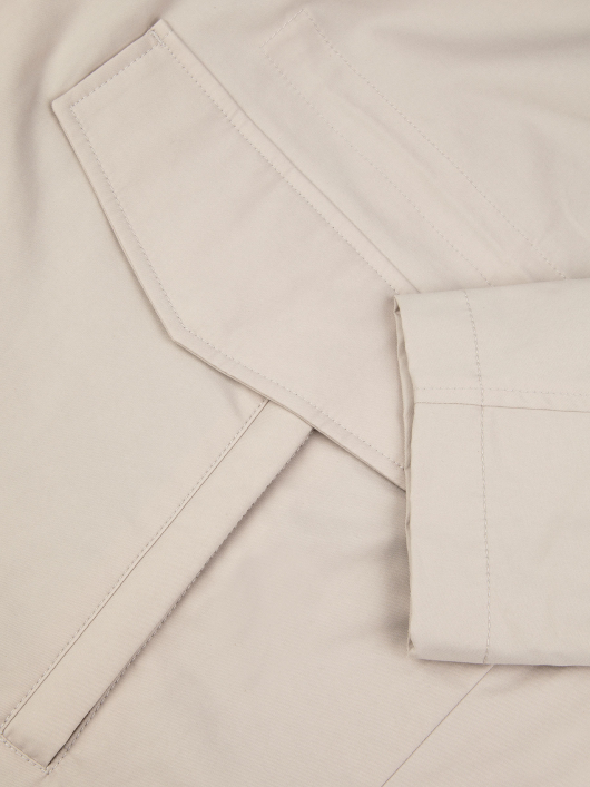 Parka Multipoches Grande Taille Beige