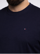 Tee-Shirt avec Bandes Sur Le Coté Grande Taille Marine