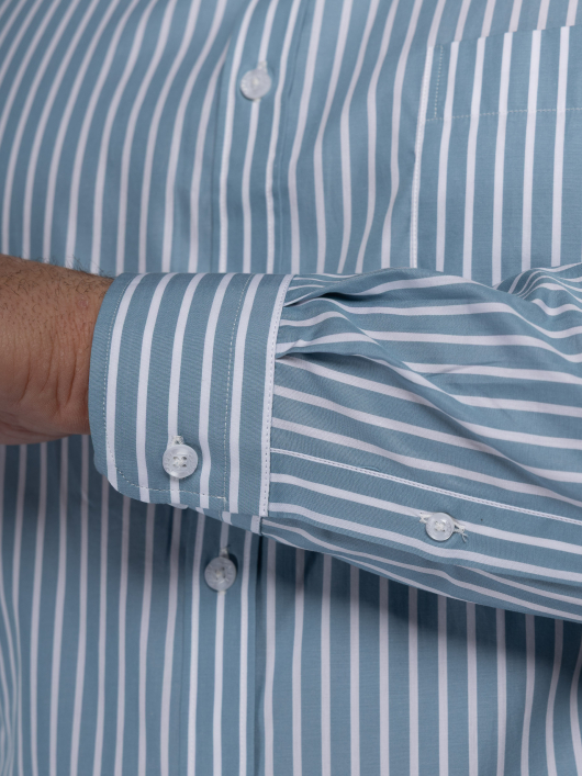 Chemise Rayée Ralph Grande Taille Verte et Blanche