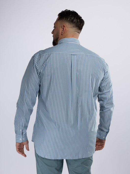 Chemise Rayée Ralph Grande Taille Verte et Blanche