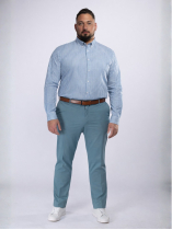 Chemise Rayée Ralph Grande Taille Verte et Blanche