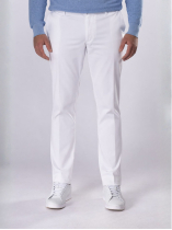 Pantalon Madison Coton Stretch Grande Taille Blanc