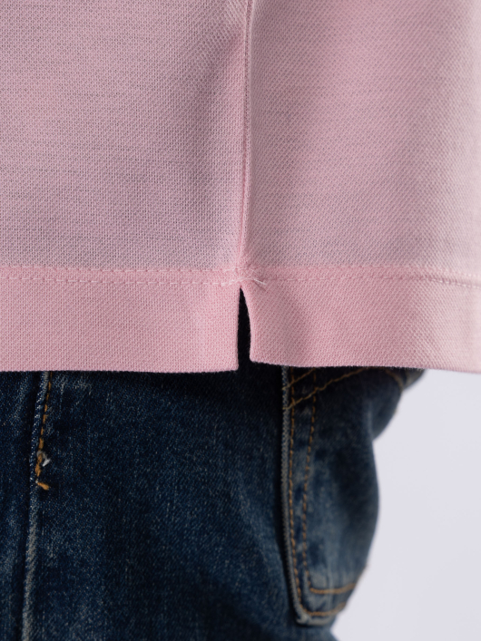 Polo Coton Piqué Grande Taille Rose