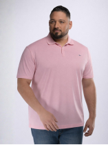 Polo Coton Piqué Grande Taille Rose