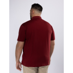 Polo Coton Piqué Grande Taille Bordeaux