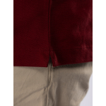 Polo Coton Piqué Grande Taille Bordeaux