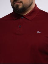 Polo Coton Piqué Grande Taille Bordeaux