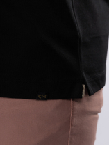 Polo Jersey Mercerisé Grande Taille Noir