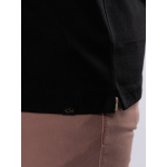 Polo Jersey Mercerisé Grande Taille Noir