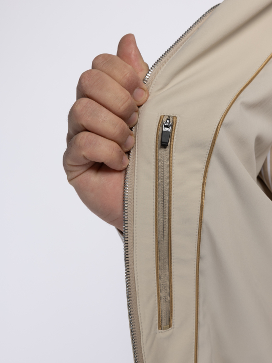 Blouson sans Manches Dynamic Stretch Grande Taille Beige