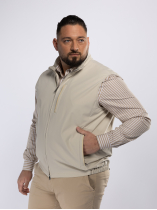 Blouson sans Manches Dynamic Stretch Grande Taille Beige