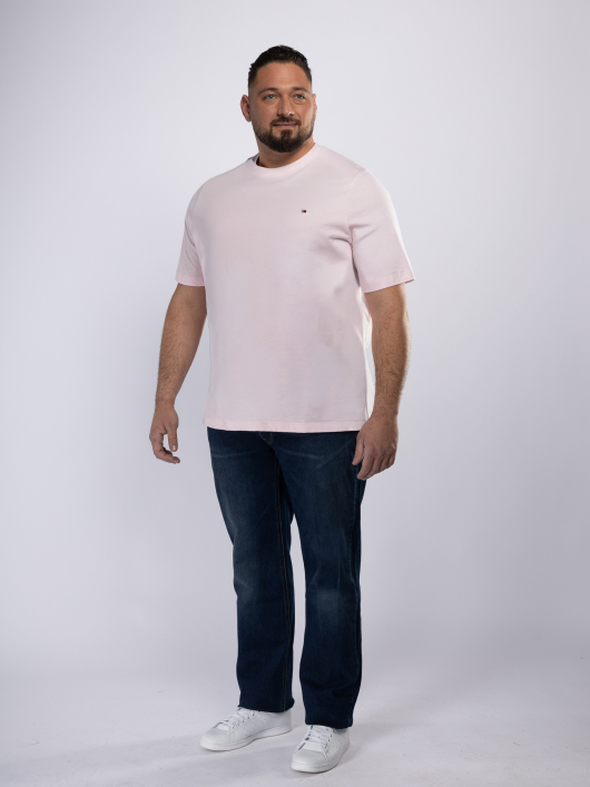 Tee-Shirt Uni Grande Taille Rose Clair