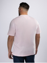 Tee-Shirt Uni Grande Taille Rose Clair