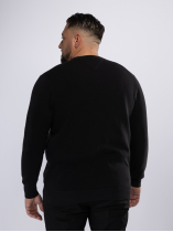 Pull Maille Structurée Grande Taille Noir