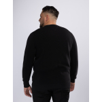 Pull Maille Structurée Grande Taille Noir