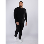 Pull Maille Structurée Grande Taille Noir
