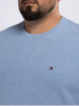 Pull Maille Structurée Grande Taille Bleu Ciel