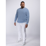 Pull Maille Structurée Grande Taille Bleu Ciel
