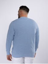 Pull Maille Structurée Grande Taille Bleu Ciel