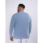 Pull Maille Structurée Grande Taille Bleu Ciel