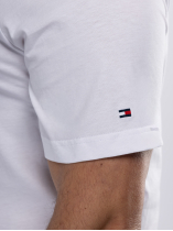 Tee-shirt Logo Tommy Hilfiger Grande Taille blanc homme grande taille - Capelstore