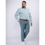 Chemise Rayée Grande Taille Verte et Blanche