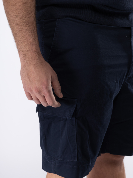 Bermuda Cargo Grande Taille Bleu Marine
