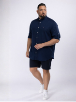 Bermuda Cargo Grande Taille Bleu Marine