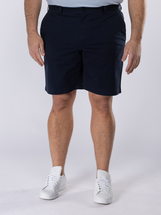 Bermuda Droit Grande Taille Bleu Marine