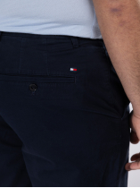 Bermuda Droit Grande Taille Bleu Marine