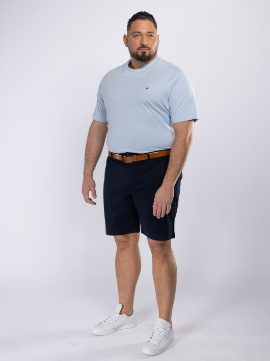Bermuda Droit Grande Taille Bleu Marine
