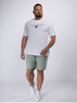 Bermuda Droit Grande Taille Vert Pastel