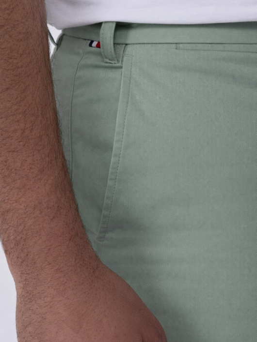 Bermuda Droit Grande Taille Vert Pastel