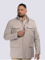 Parka Multipoches Grande Taille Beige