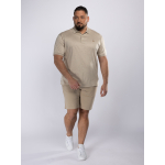 Polo Interlock Grande Taille Beige