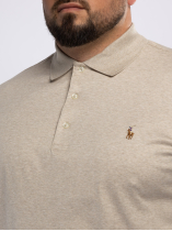 Polo Interlock Grande Taille Beige