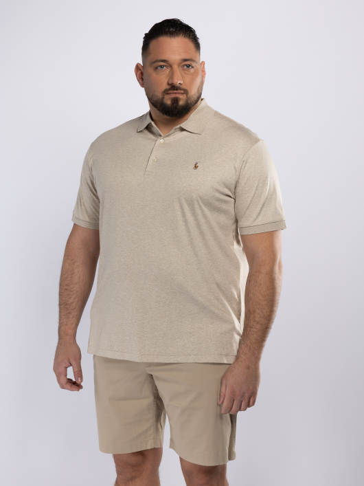 Polo Interlock Grande Taille Beige