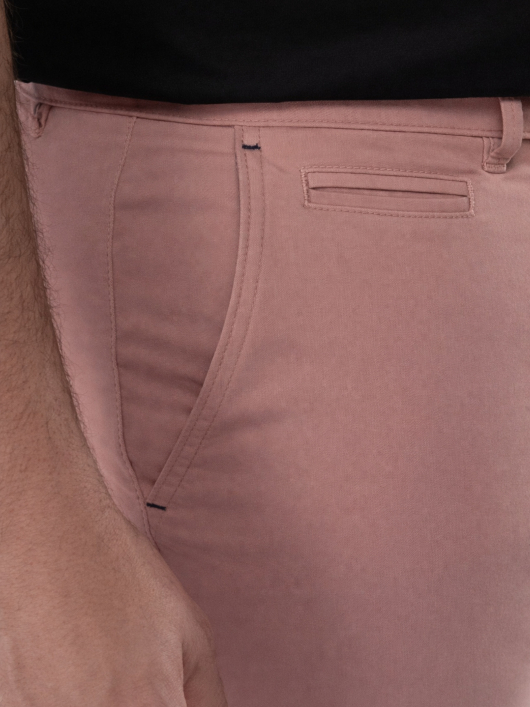 Pantalon Chino Alex Grande Taille Vieux Rose
